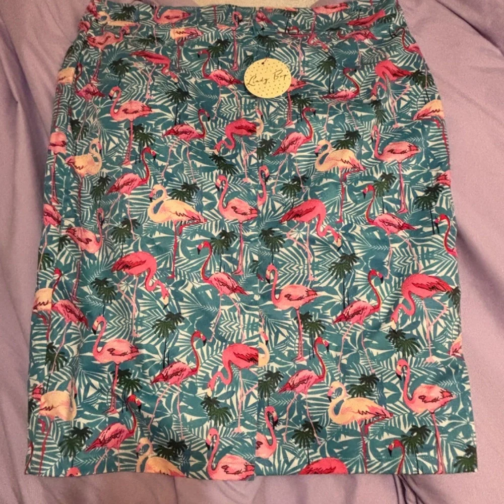 Lindy Bop Naomi Flamingo Skirt UK 22 - Picture 3 of 6